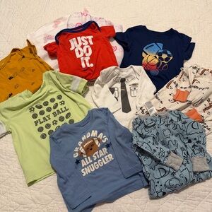 Gerber Baby Onesies in Blue and Orange